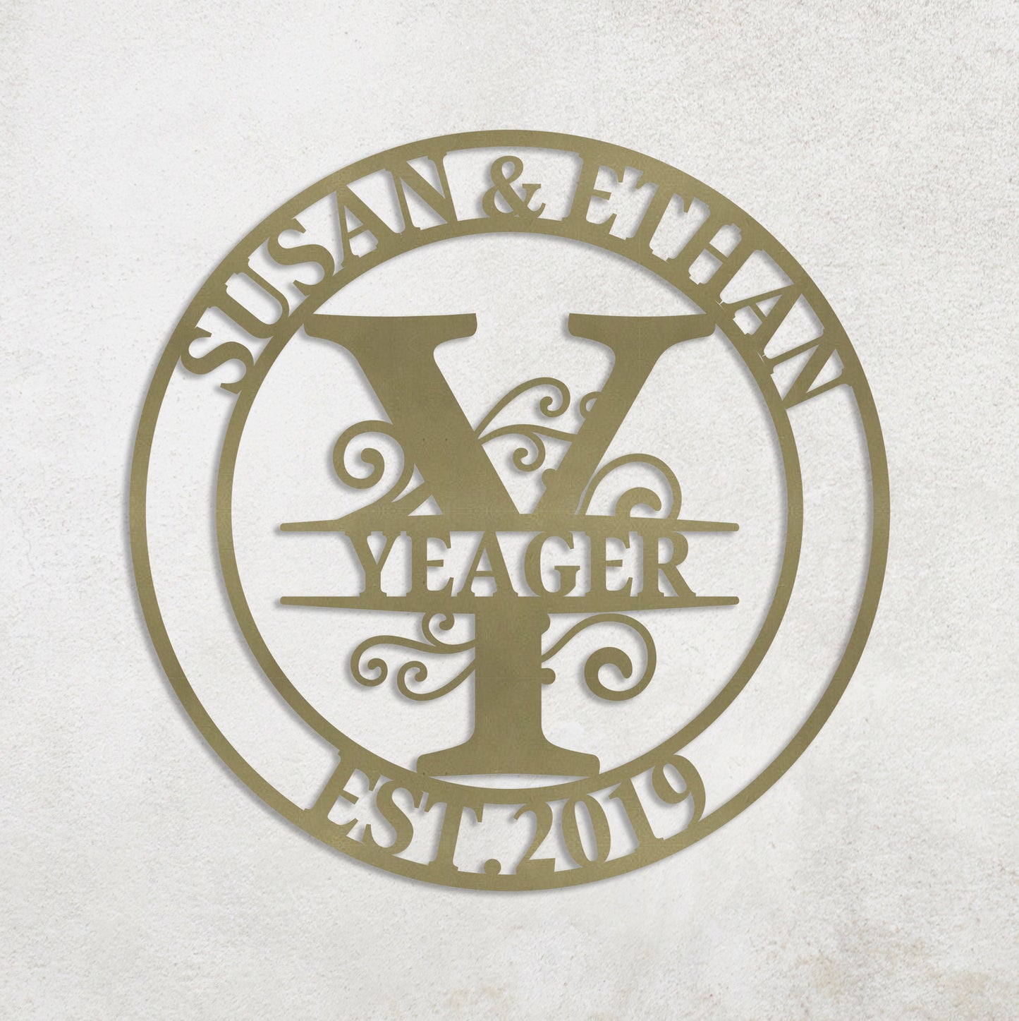 Custom Metal Name Sign, Anniversary Wedding Gift for Couple, Valentines Day Gift, Gift for Girlfriend Wife, Metal Wall Art