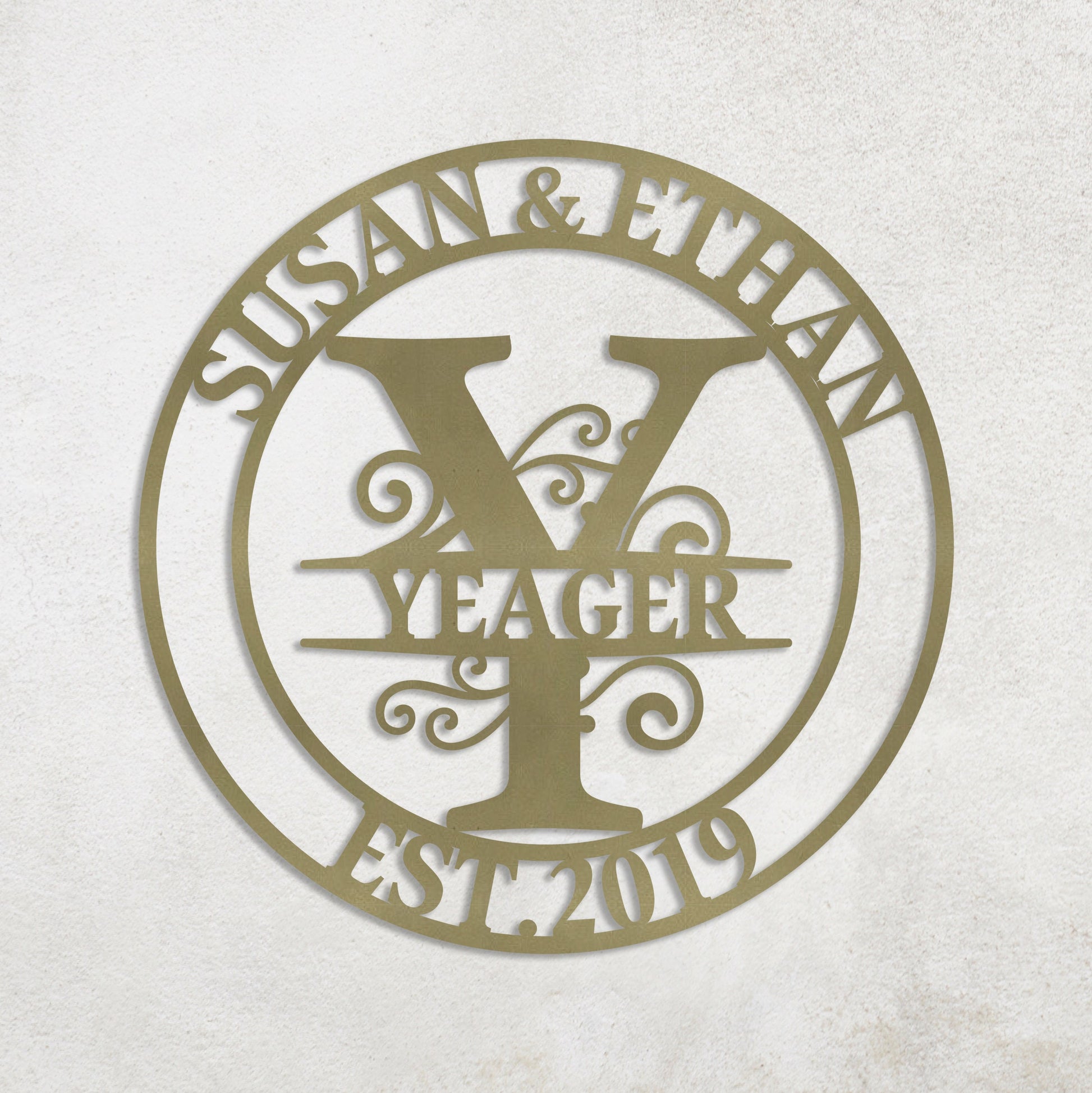 Custom Metal Name Sign, Anniversary Wedding Gift for Couple, Valentines Day Gift, Gift for Girlfriend Wife, Metal Wall Art