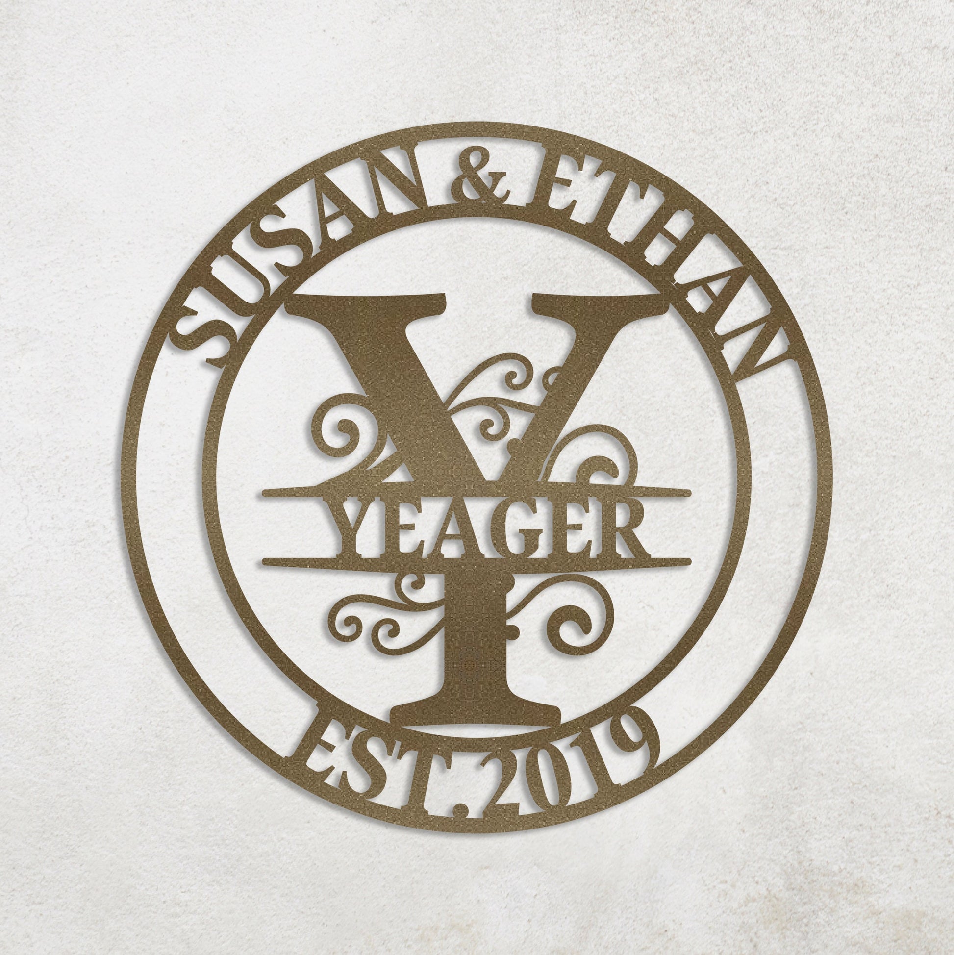 Custom Metal Name Sign, Anniversary Wedding Gift for Couple, Valentines Day Gift, Gift for Girlfriend Wife, Metal Wall Art