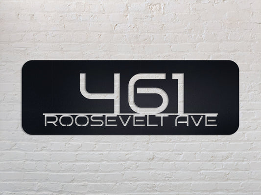 Metal Address Sign for House, House Number, Street Sign Plaque, Address Plaque, Address Signs, Metal House Number, Custom Metal Address Sign