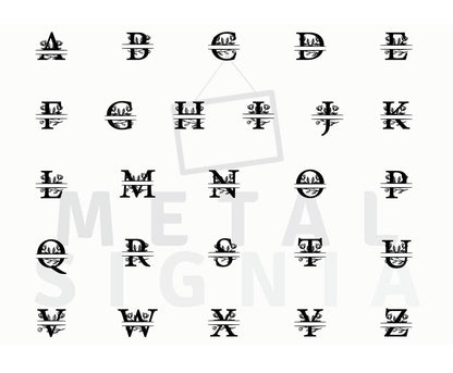 Personalized Family Name Metal Sign, Tulip Patterned Metal Sign, Last Name Sign, Custom Metal Signs, Metal Wedding Decor, Anniversary Gift