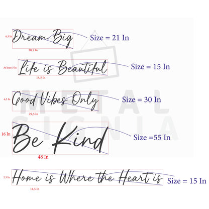 Custom Metal,Handwriting Family Name Your Text,Custom Gift,Custom Handwriting Metal Sign,Personalized Script Wall Decor,Custom Wall Decor