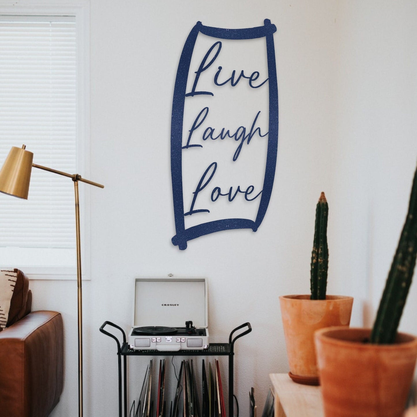 Custom Metal Wall Art - Personalized Live, Laugh, Love Design - Metal Artwork - Wall Decor - Quote Metal Sign - Custom Wall Art