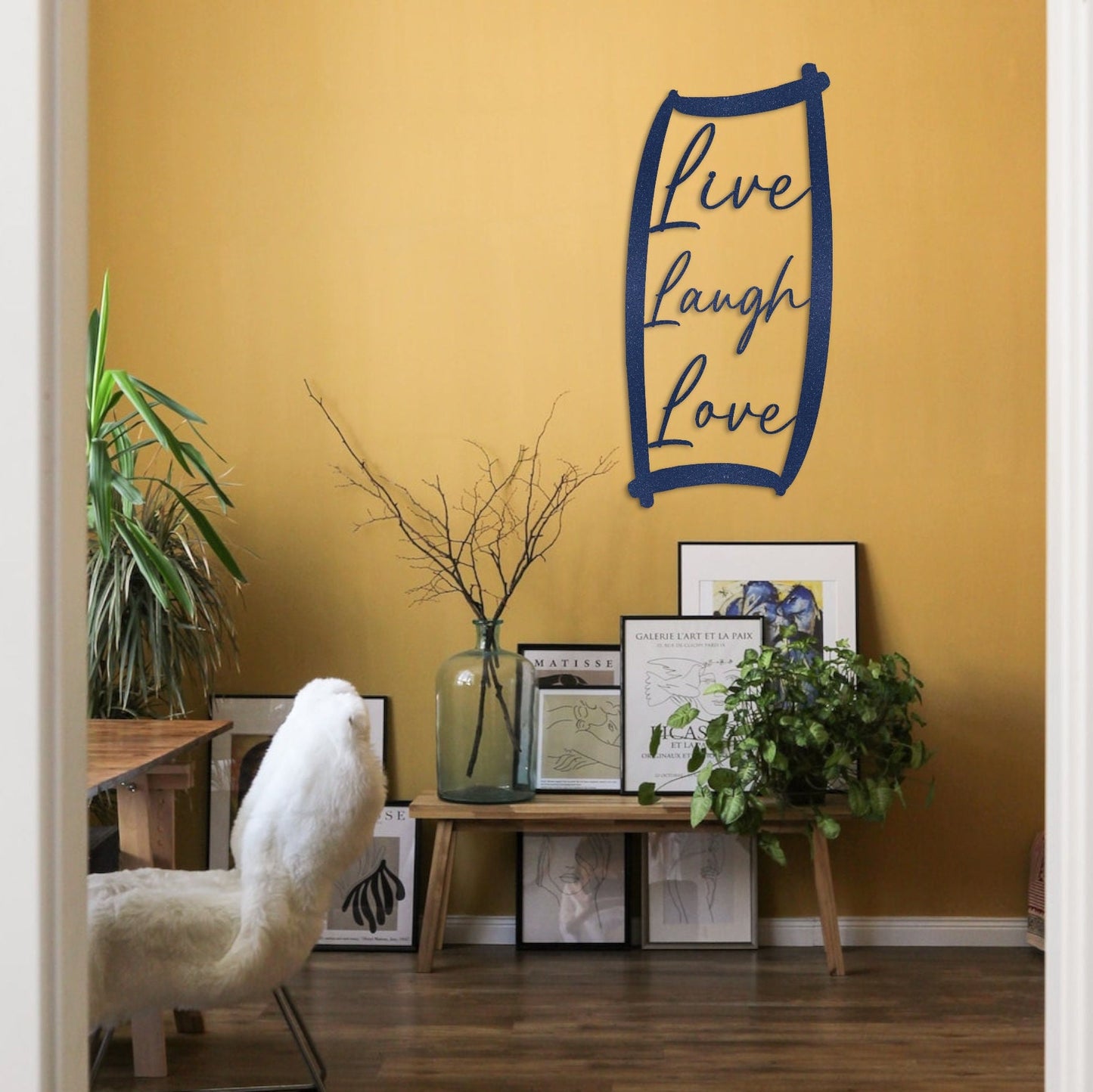 Custom Metal Wall Art - Personalized Live, Laugh, Love Design - Metal Artwork - Wall Decor - Quote Metal Sign - Custom Wall Art