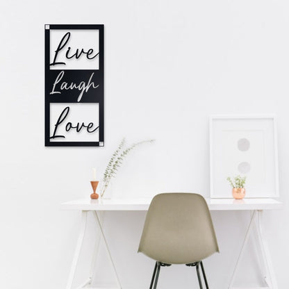Custom Metal Wall Art - Personalized Live, Laugh, Love Design - Metal Artwork - Wall Decor - Quote Metal Sign - Custom Wall Art