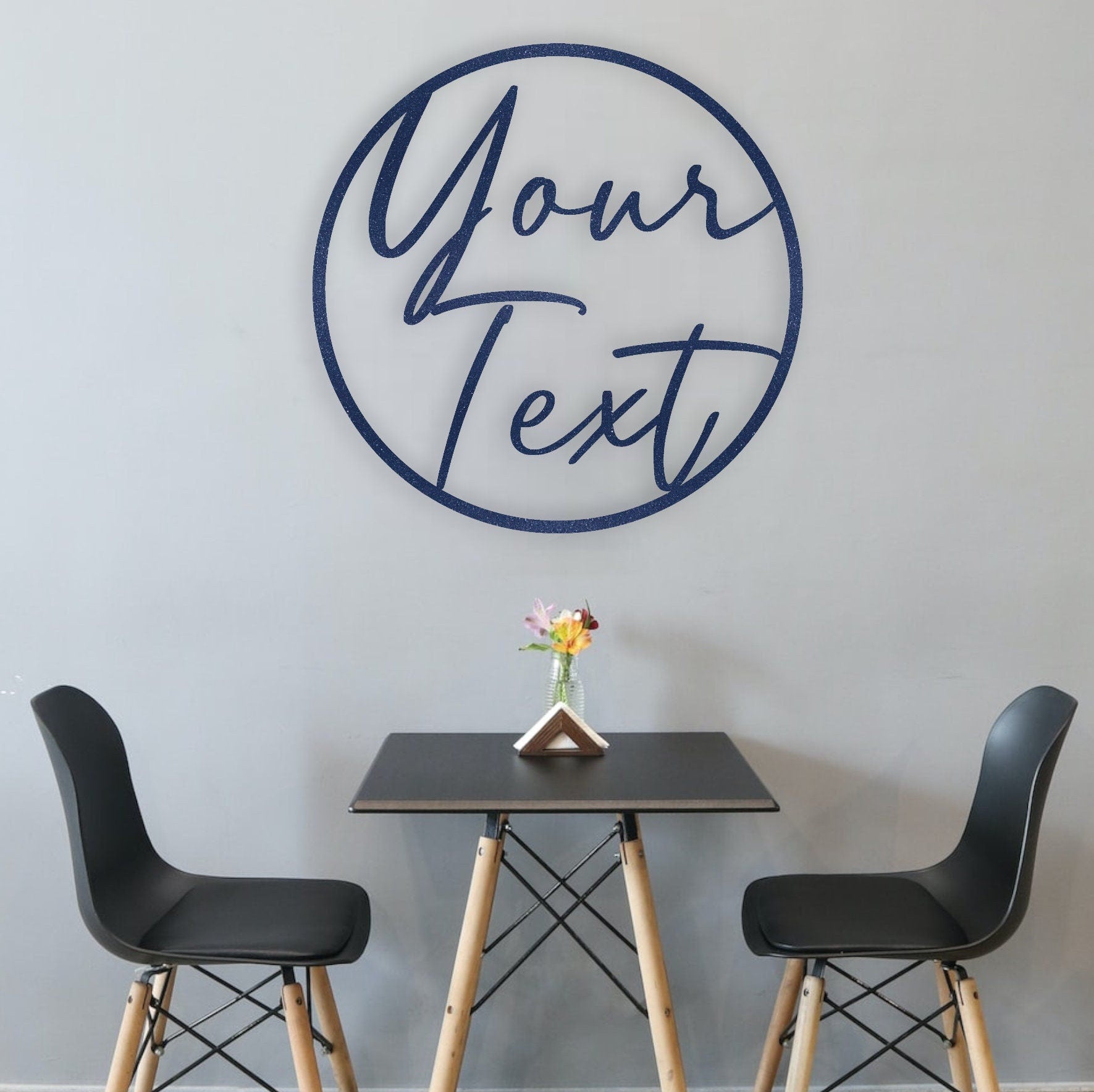 Personalized Metal Sign Custom Logo, Custom Steel, Cut to Order, Closing Gift, Metal Sign, Housewarming Gift, Wedding Monogram, Anniversary