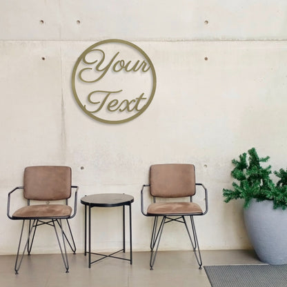 Personalized Metal Sign, Custom Logo, Custom Steel, Made to Order, Closing Gift, Metal Sign, Housewarming Gift, Wedding Monogram