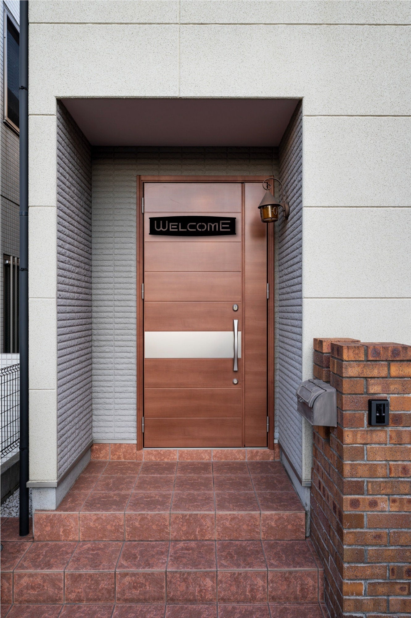 Welcome Metal Sign,Welcome Sign for Front Porch, Retro Welcome Sign Front Door, Metal Wall Art, Monogram, Custom Metal Signs, Business Sign