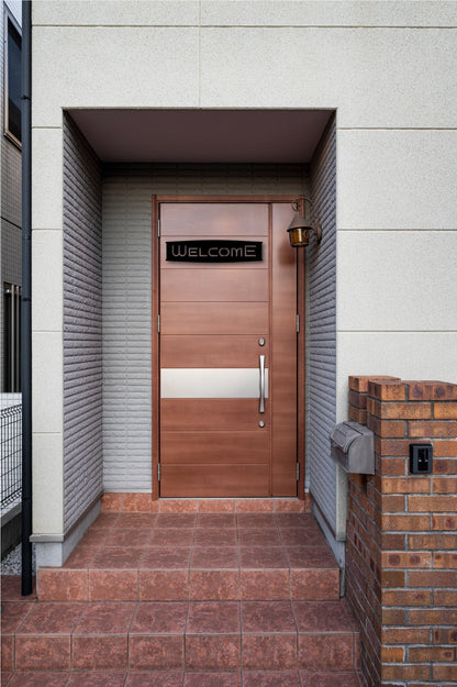 Welcome Metal Sign,Welcome Sign for Front Porch, Retro Welcome Sign Front Door, Metal Wall Art, Monogram, Custom Metal Signs, Business Sign