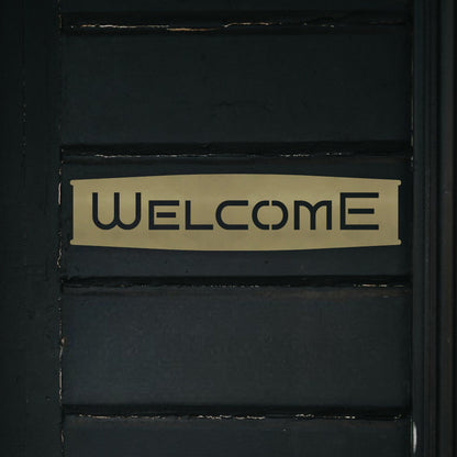 Welcome Metal Sign,Welcome Sign for Front Porch, Retro Welcome Sign Front Door, Metal Wall Art, Monogram, Custom Metal Signs, Business Sign