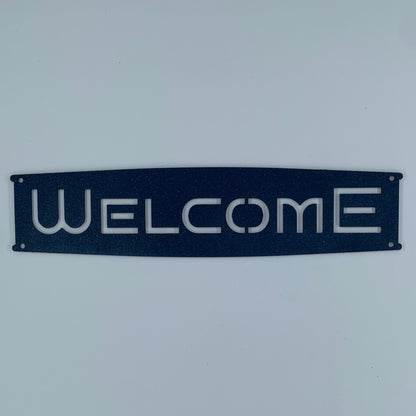 Welcome Metal Sign,Welcome Sign for Front Porch, Retro Welcome Sign Front Door, Metal Wall Art, Monogram, Custom Metal Signs, Business Sign