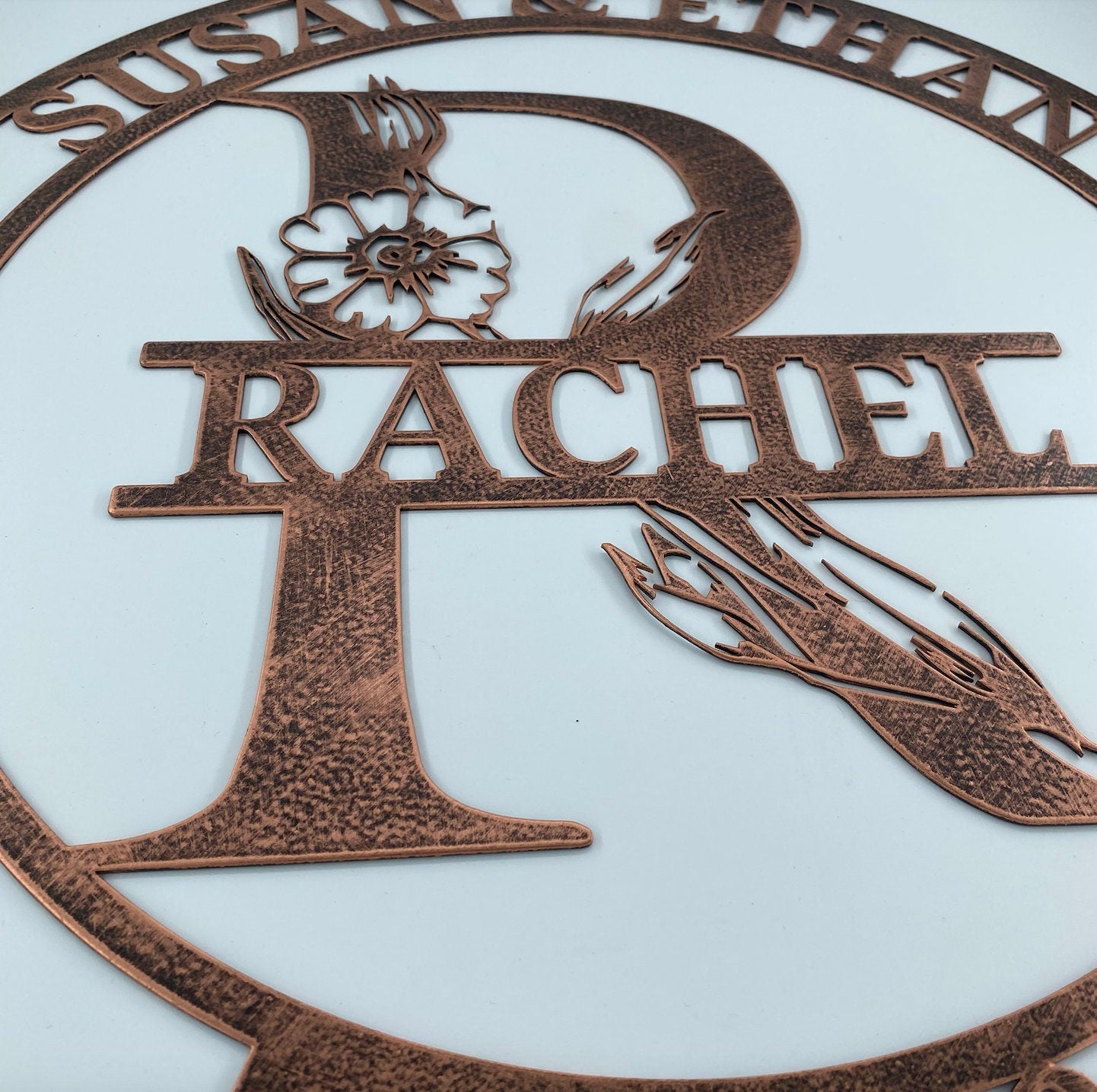 Personalized Family Name Metal Sign, Last Name Sign, Custom Metal Signs, Housewarming Wall Decor Gift, Metal Wedding Decor, Anniversary Gift