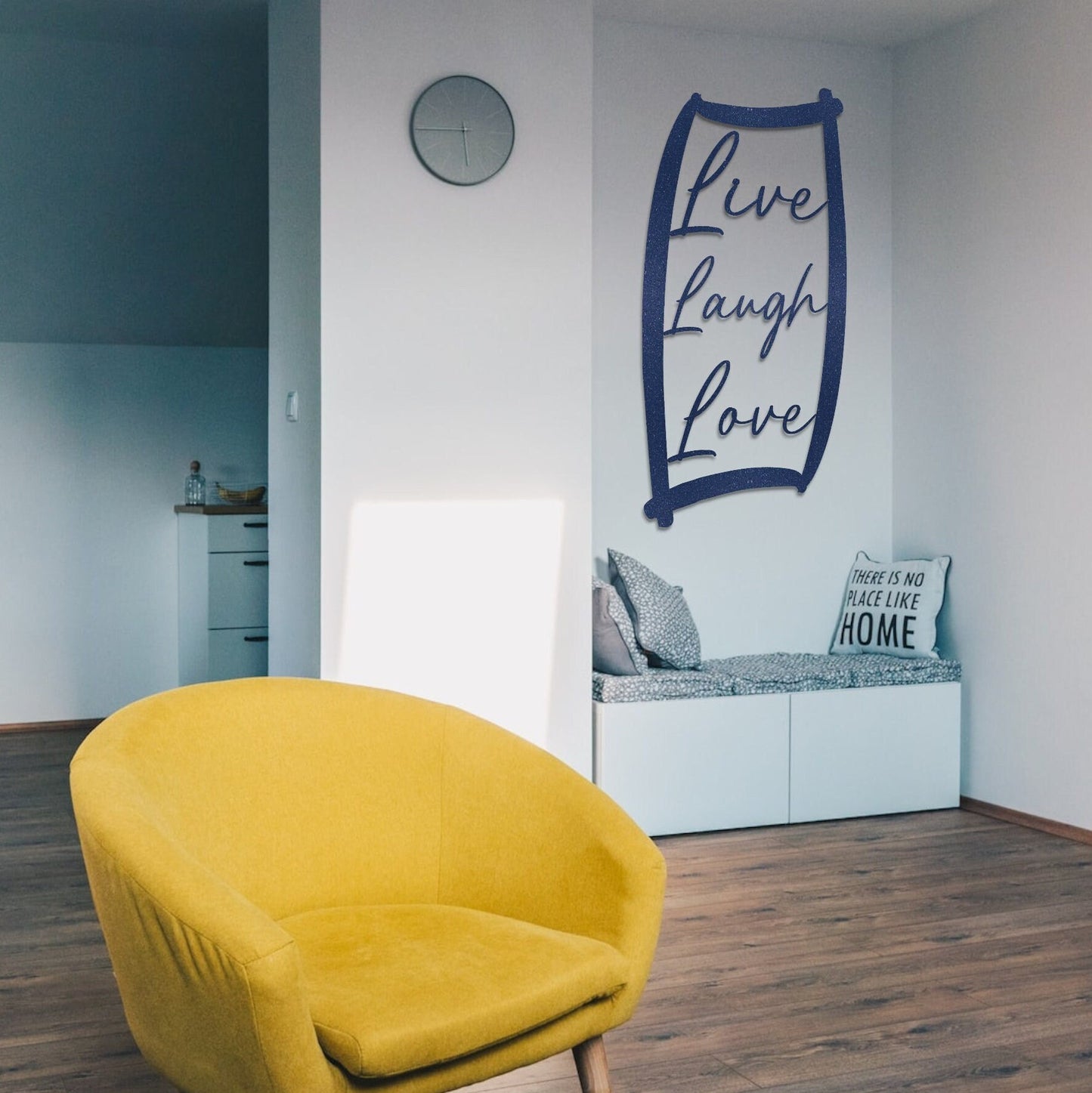 Custom Metal Wall Art - Personalized Live, Laugh, Love Design - Metal Artwork - Wall Decor - Quote Metal Sign - Custom Wall Art