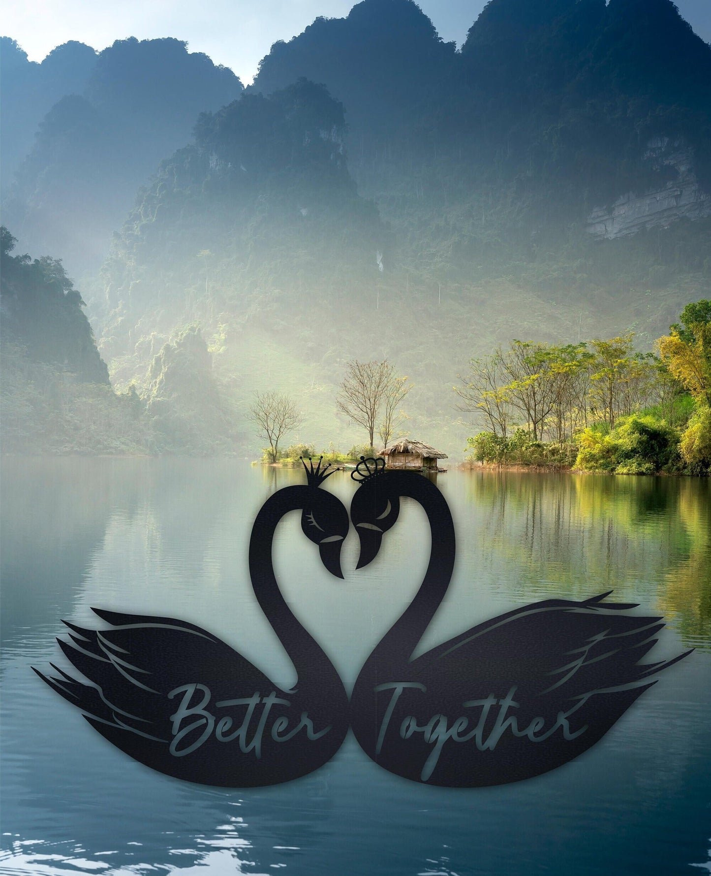 Personalized Metal Better Together Sign, Custom Metal Wall Art, Better Together Sign For Wedding, Wedding Metal Decor, Above Bed Decor