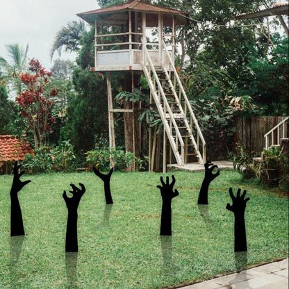 Zombie Hands Metal Decor, Metal Halloween Yard Stakes, Halloween Zombie Decor, Halloween Decor, Halloween Sign,Halloween Garden Sign,Pumpkin