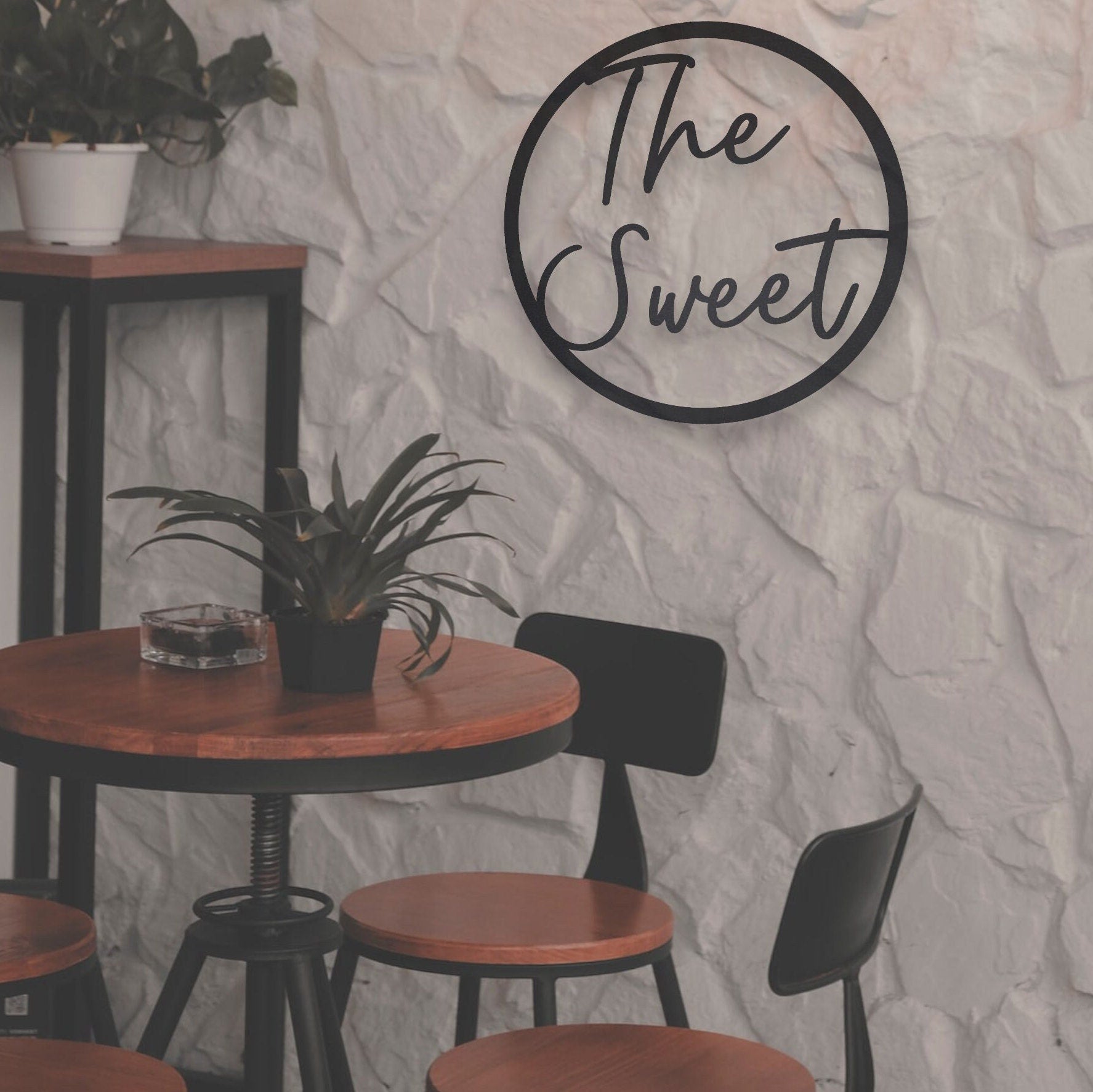 Personalized Metal Sign Custom Logo, Custom Steel, Cut to Order, Closing Gift, Metal Sign, Housewarming Gift, Wedding Monogram, Anniversary