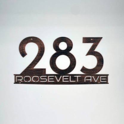 Personalized Metal Address Sign, Modern Address Sign, Realtor Gift Idea, Address Sign, Address, Address Sign for Porch, Metal Yard Sign