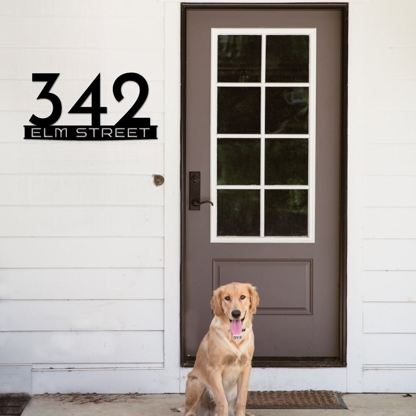 Personalized Metal Address Sign, Modern Address Sign, Realtor Gift Idea, Address Sign, Address, Address Sign for Porch, Metal Yard Sign