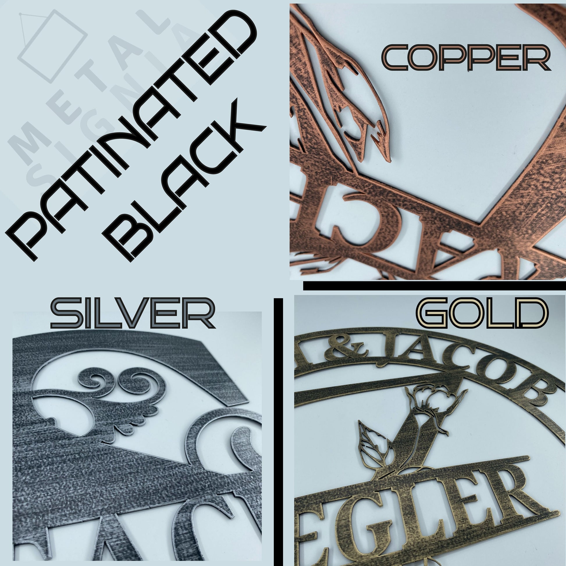 Personalized Family Metal Name Sign, Last Name Sign, Custom Metal Signs, Housewarming Wall Decor Gift, Metal Wedding Decor, Anniversary Gift