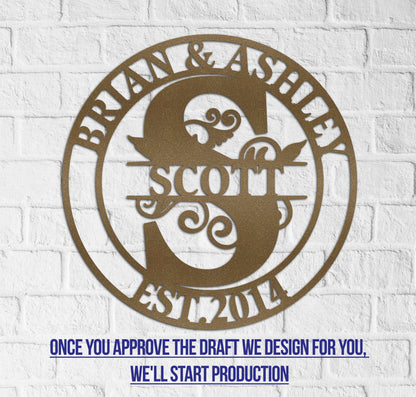 Metal Merry Christmas Sign, Custom Christmas Wall Decor, Personalized Front Door Merry Christmas Sign, Christmas Porch Sign, Noel Sign