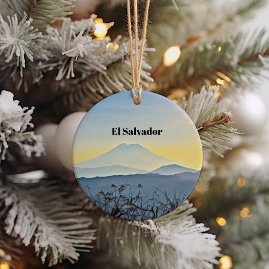 El Salvador Ornament, Christmas Ornament, El Salvador Gift, Christmas Gift, Christmas Decor, El Salvador Souvenir, El Salvador Travel