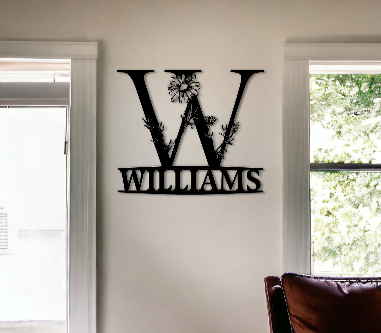 Personalized Metal Monogram Sign, Metal Name Sign, Nursery Name Sign, Custom Name Sign, Last Name Sign, Housewarming Gift