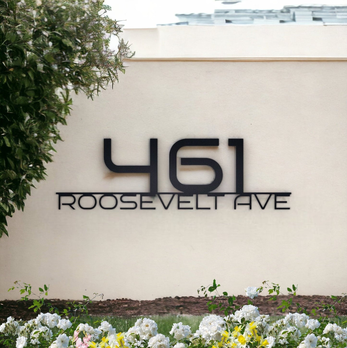 Custom Metal Address Sign for House, Metal House Number, Modern Deco House Number Sign, Address Plaque, Address Signs, Housewarming Gift