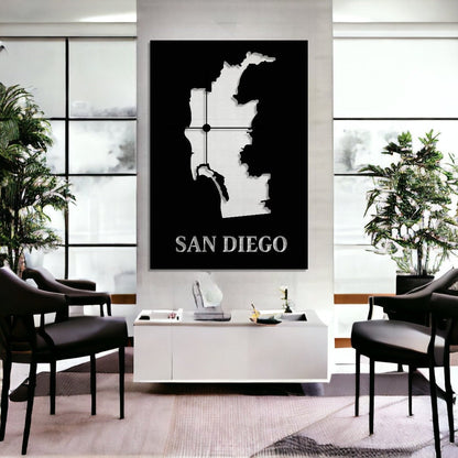 Custom City Maps, Personalized State Metal Map , Personalized Map, Any City,Business map, Custom City Map Wall Art, City Map, Christmas Gift