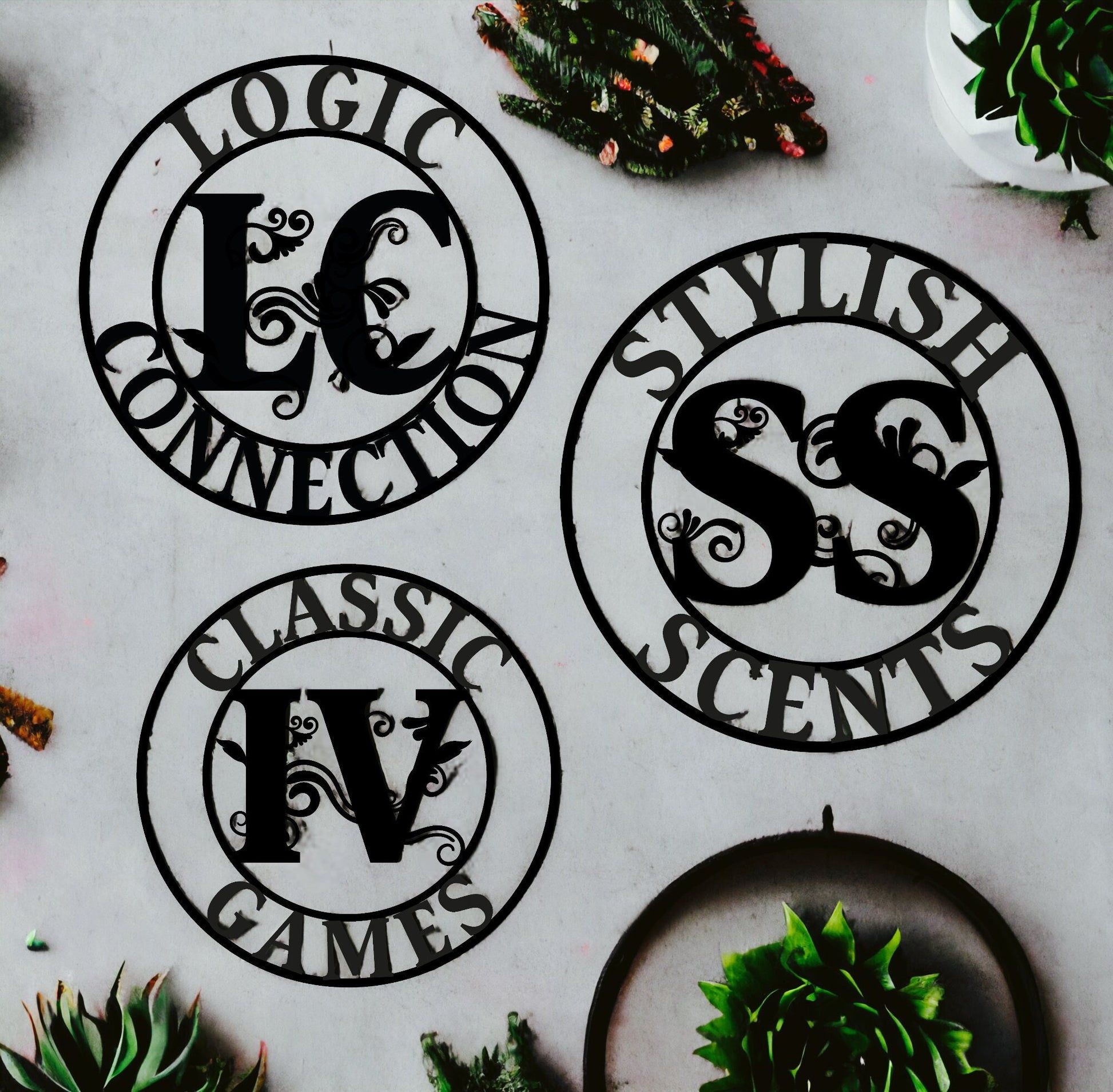 Custom Metal Business Sign, Custom Name Sign, Personalized Metal Wall Art,  Metal Initial Door Hanger, Wedding Signs, Your Text Sign