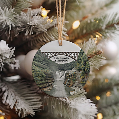Letchworth State Park Ornament, Christmas Ornament, Letchworth State Park Gift, Christmas Gift, Letchworth State Park Christmas