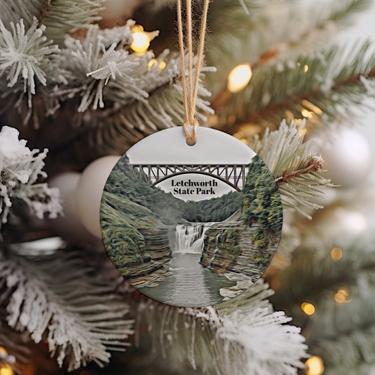 Letchworth State Park Ornament, Christmas Ornament, Letchworth State Park Gift, Christmas Gift, Letchworth State Park Christmas