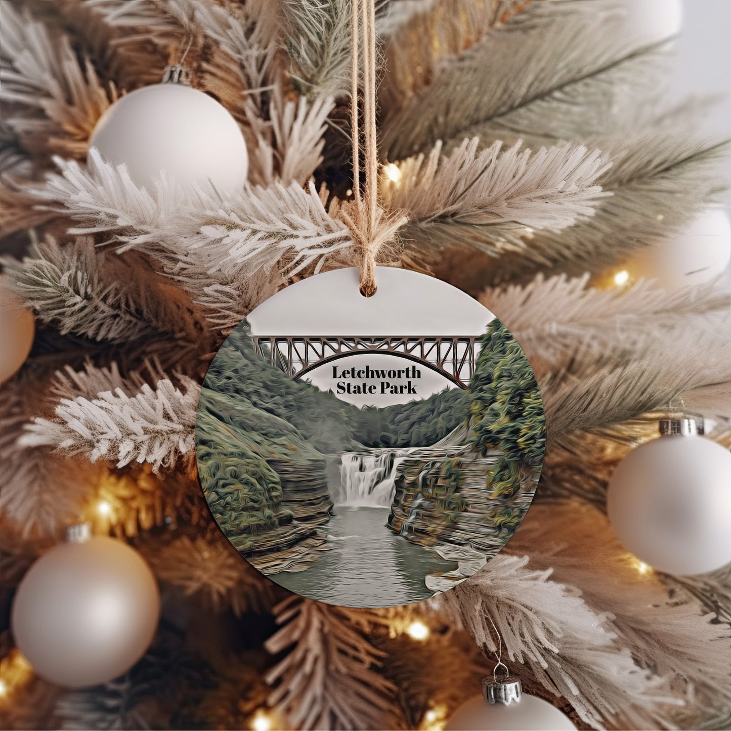 Letchworth State Park Ornament, Christmas Ornament, Letchworth State Park Gift, Christmas Gift, Letchworth State Park Christmas