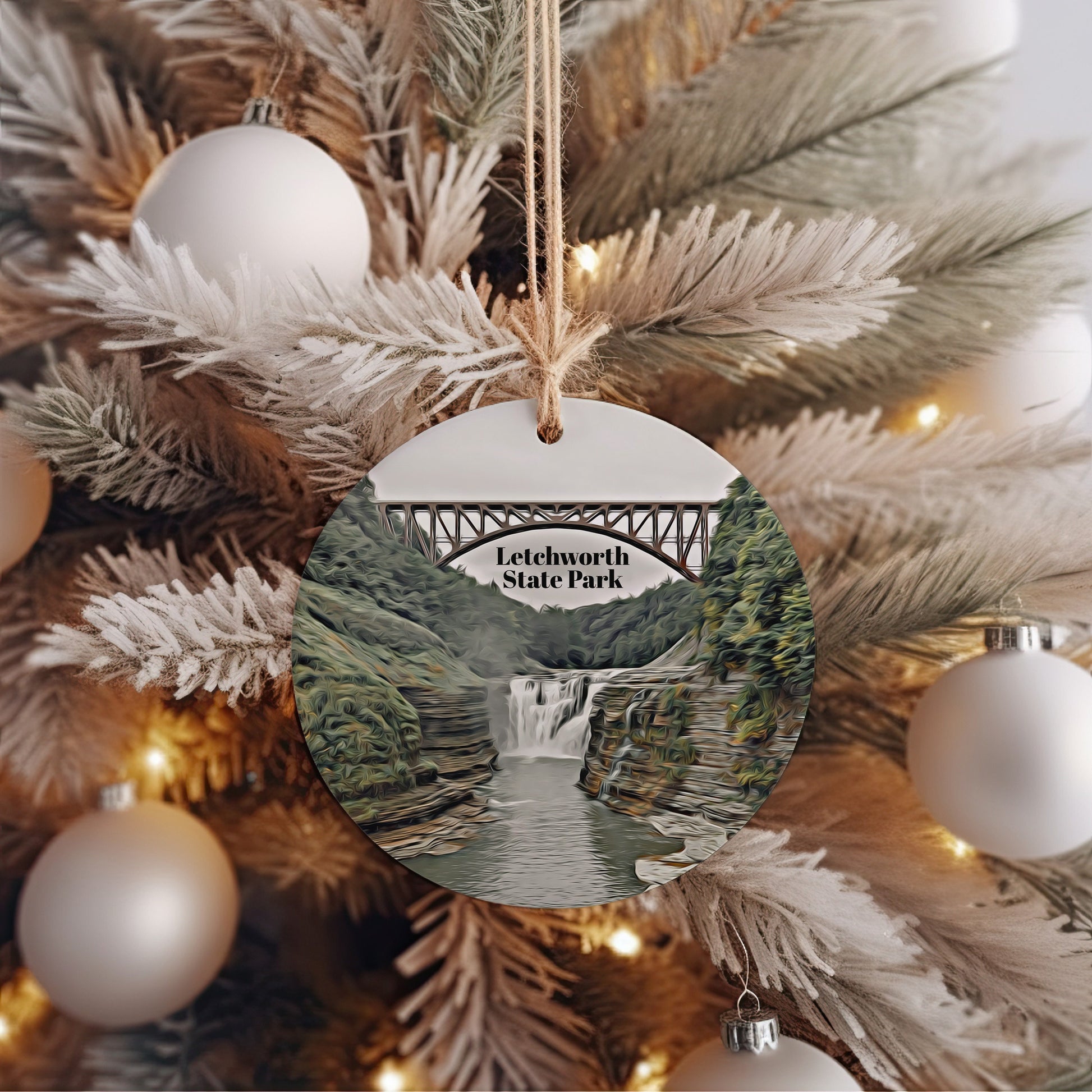 Letchworth State Park Ornament, Christmas Ornament, Letchworth State Park Gift, Christmas Gift, Letchworth State Park Christmas