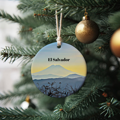 El Salvador Ornament, Christmas Ornament, El Salvador Gift, Christmas Gift, Christmas Decor, El Salvador Souvenir, El Salvador Travel