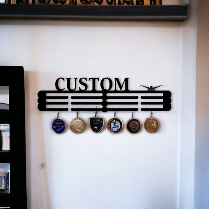 Skating Medal Holder, Figure Skater Medal Hanger, Custom Medal Display, Custom Skater Gifts, Personalized Medal Holder, Sports Medal Holder