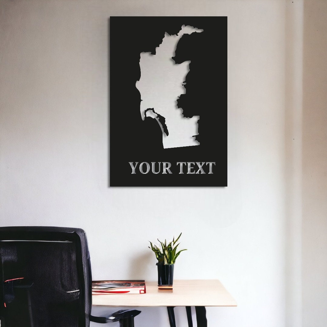 Custom City Maps, Personalized State Metal Map , Personalized Map, Any City,Business map, Custom City Map Wall Art, City Map, Christmas Gift