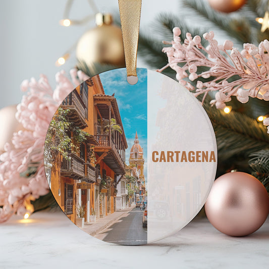 Cartagena Christmas Ornament, Christmas Gift, Cartagena Gift, Cartagena Travel, Christmas Decor, Cartagena Souvenir, Travel Gift