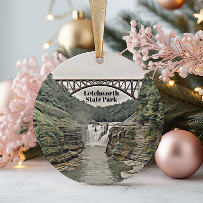 Letchworth State Park Ornament, Christmas Ornament, Letchworth State Park Gift, Christmas Gift, Letchworth State Park Christmas