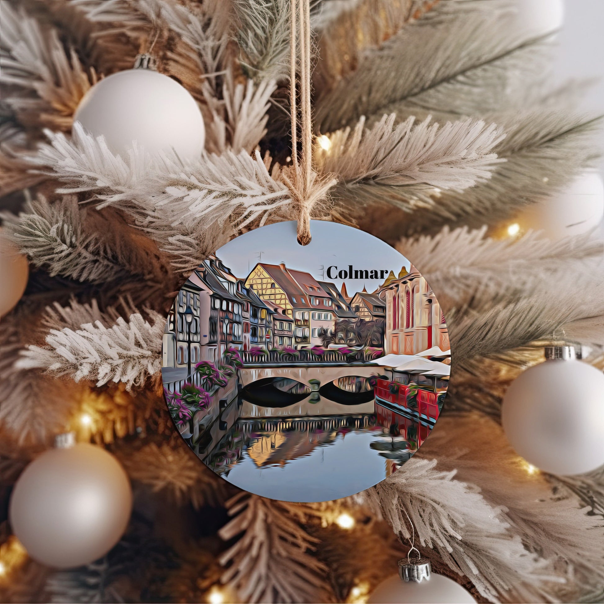 Colmar Ornament, Christmas Ornament, Colmar Gift, Christmas Gift, Christmas Decor, Colmar Souvenir, Colmar Travel, Travel Gift, Xmas Tree
