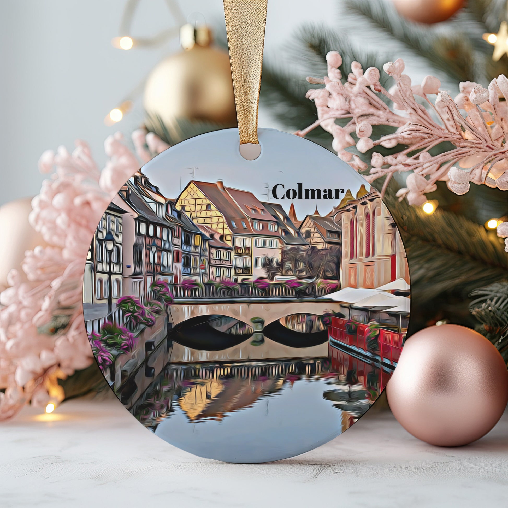 Colmar Ornament, Christmas Ornament, Colmar Gift, Christmas Gift, Christmas Decor, Colmar Souvenir, Colmar Travel, Travel Gift, Xmas Tree