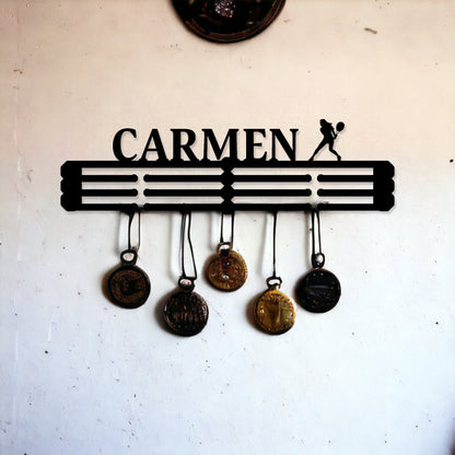 Skating Medal Holder, Figure Skater Medal Hanger, Custom Medal Display, Custom Skater Gifts, Personalized Medal Holder, Sports Medal Holder