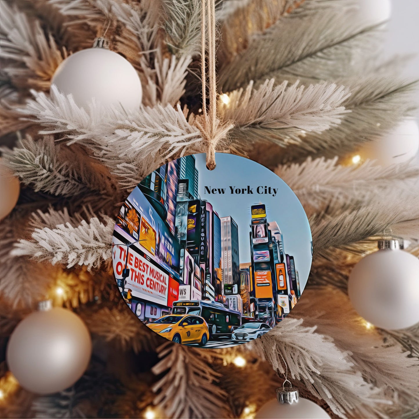New York City Christmas Ornament, Christmas Gift, New York City Gift, New York City Travel, Christmas Decor, New York City Souvenir