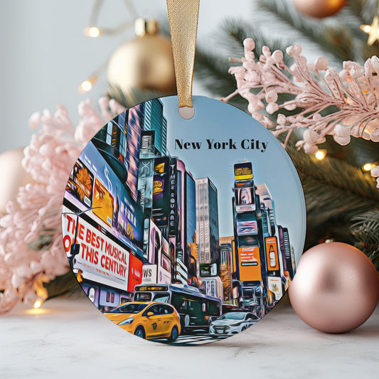 New York City Christmas Ornament, Christmas Gift, New York City Gift, New York City Travel, Christmas Decor, New York City Souvenir