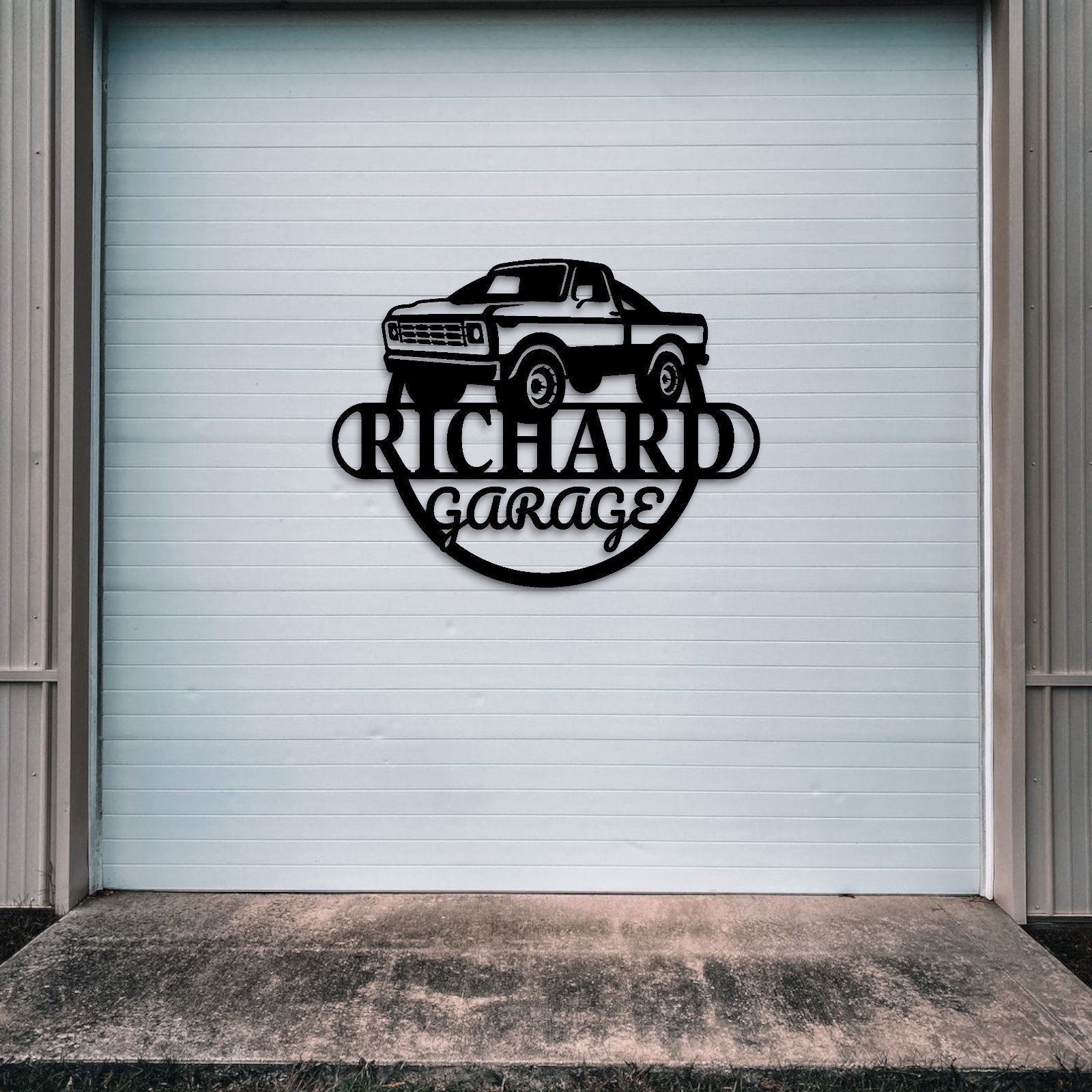 Father's Day Gift, Personalized Garage Signs, Metal Car Sign for Dad's Garage, Stylish Gift for Father Dad