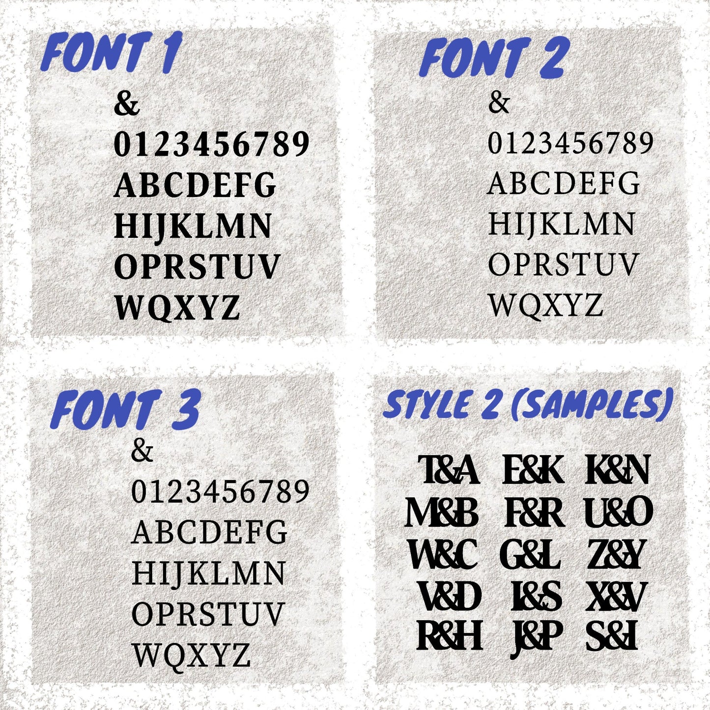 Personalized Stylish Metal Address Sign, House Numbers