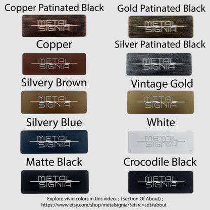 Custom Metal House Numbers, Stylish Address Sign for House, Perfect Housewarming Gift!