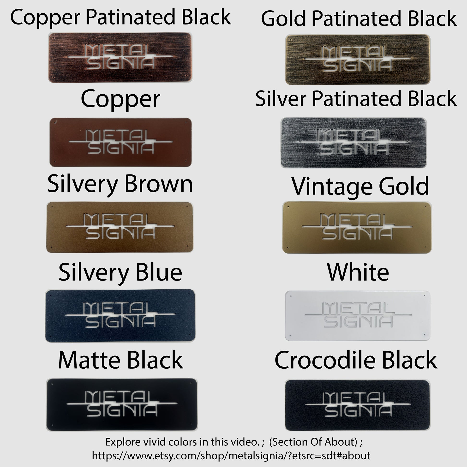 Personalized Metal House Numbers, Stylish Address Sign for House