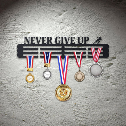 Custom Name Medal Hanger, Medal Holder Custom Text, Medal Hanger,Award Display, Medal Rack 12 Rungs for Medals & Ribbons,Personalized Hanger