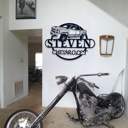 Father's Day Gift, Personalized Garage Signs, Metal Car Sign for Dad's Garage, Stylish Gift for Father Dad