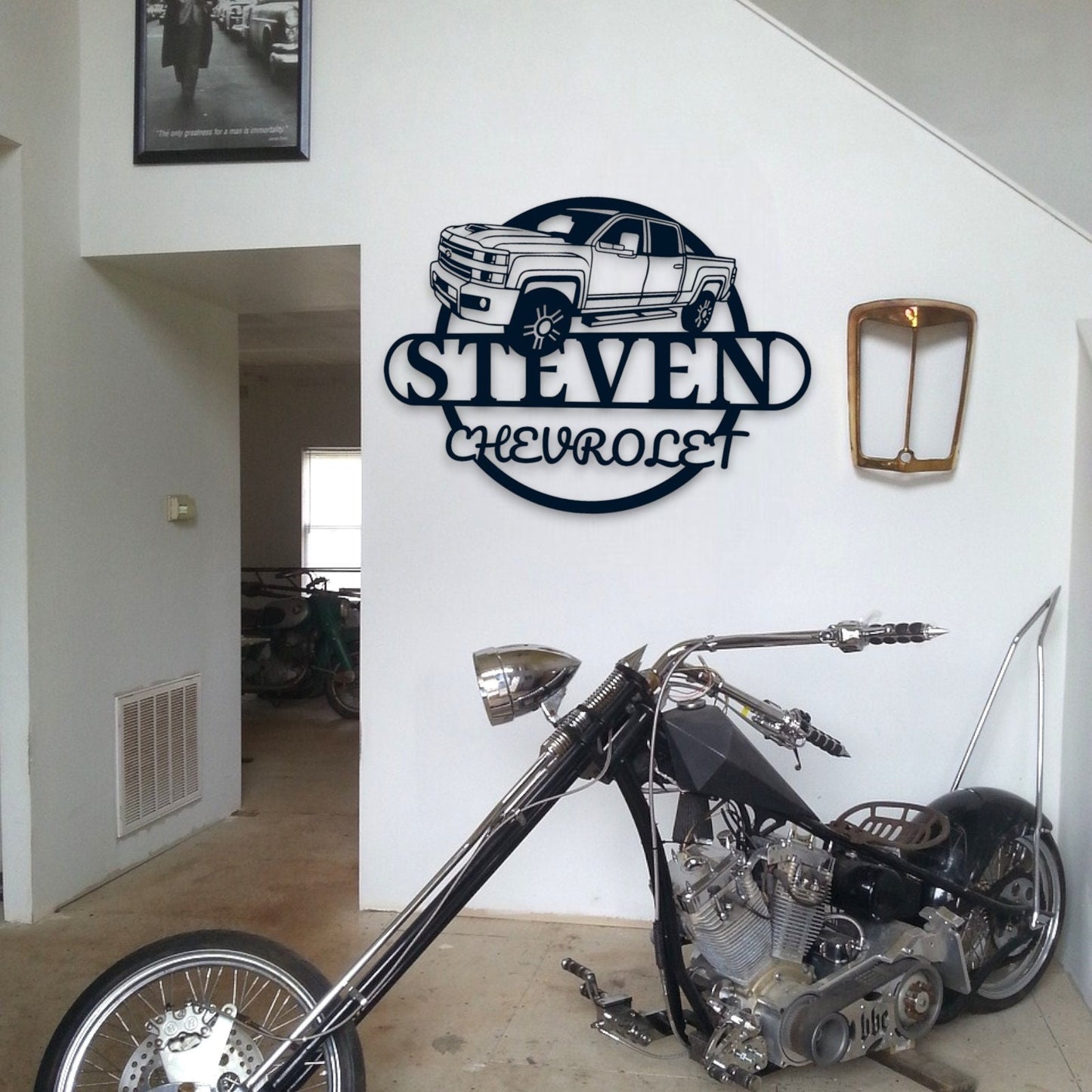 Father's Day Gift, Metal Car Sign for Dad's Garage, Stylish Gift for Father Dad, Personalized Custom Garage Signs